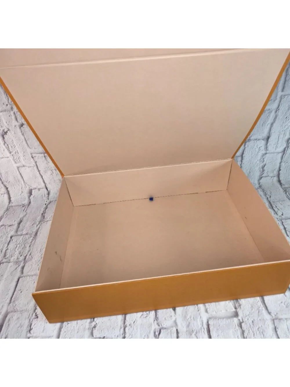 Louis Vuitton Boots Empty Box Large 23 x 16 x5 Orange W/ Lid For Storage Display